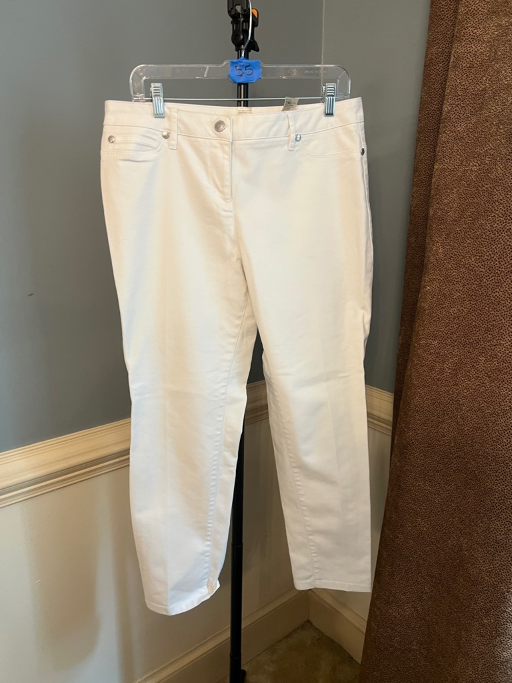 Peter Nygard White Petite Pants -‎ Size 12